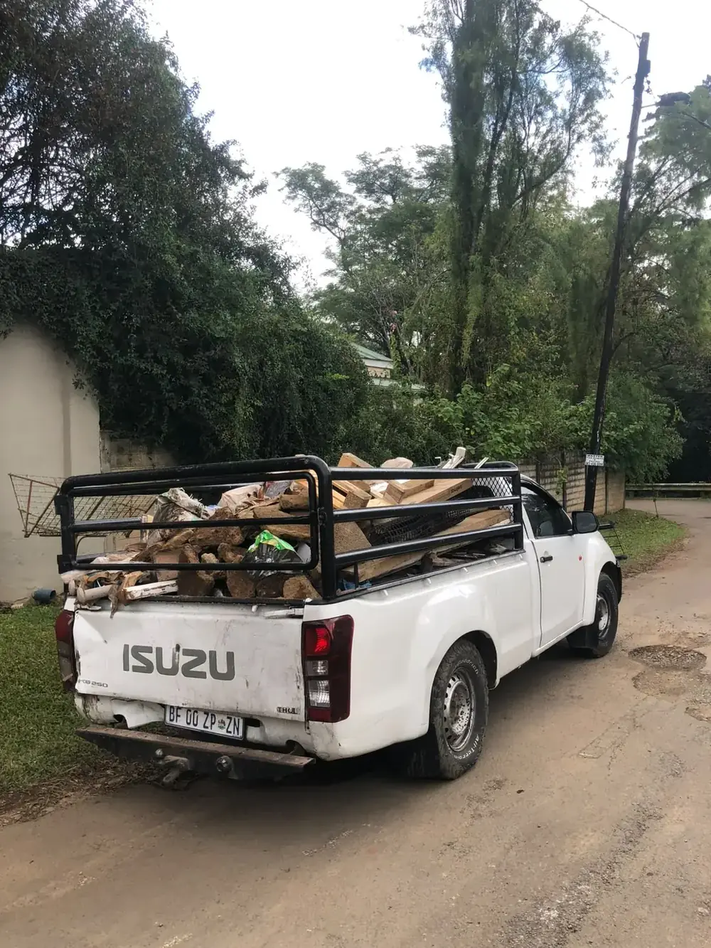 Loaded Kenzie's Removals vehicle