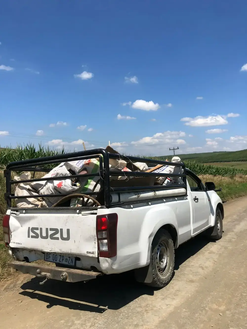 Loaded Kenzie's removals vehicle